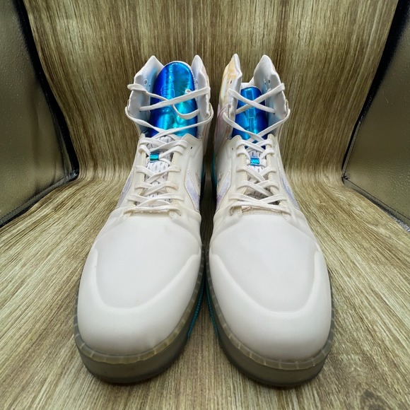 Men's Size 18 - Converse ERX Impress‎ High Top Iridescent White Bold 163778C - Picture 2 of 9